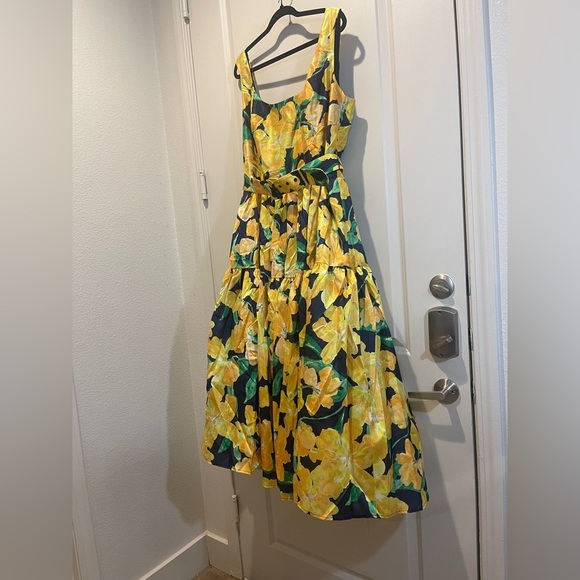 Hutch Alice Belted Tiered Maxi Dress Floral Shantung Size XXL - Picture 6 of 14